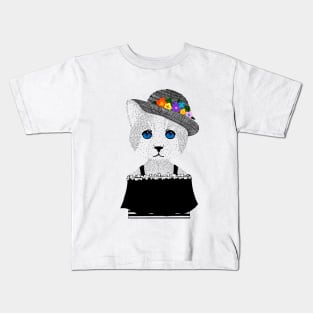 The Staring Cat & The Straw Hat Kids T-Shirt